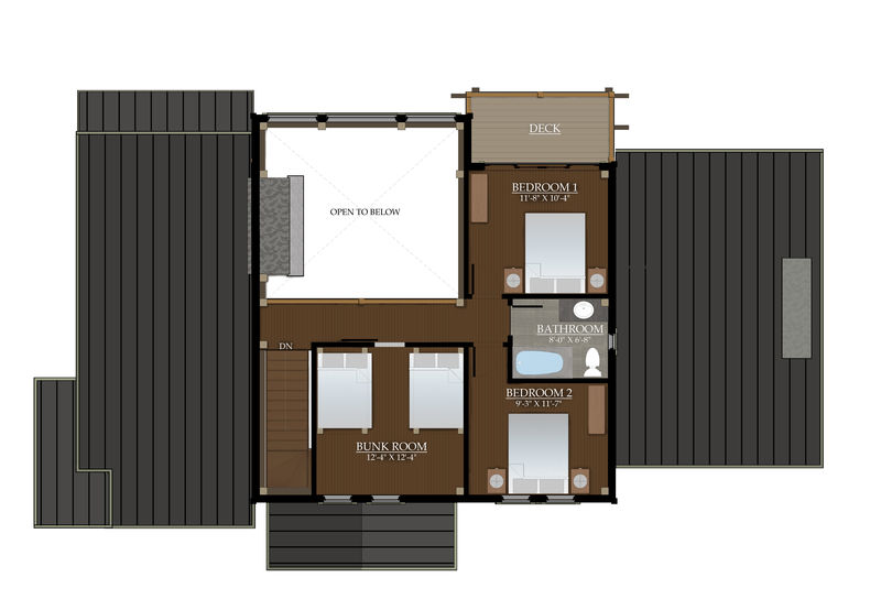 Loft living space: 575 sq.ft.